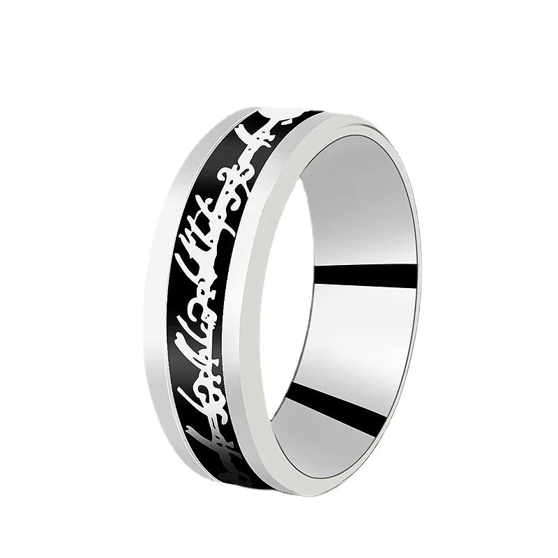 Stainless Steel Inlay Red Carbon Fibre Rings For Men Tungsten Black Wedding Viking Dragon Rings Accessories Anillo Hombre