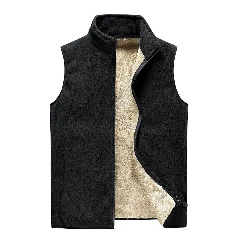 cashmere Mens Jacket Sleeveless Vest Soft Vests Casual Coats Male velvet wool vest Mens Vest Men Thicken Waistcoat Plus size 8XL