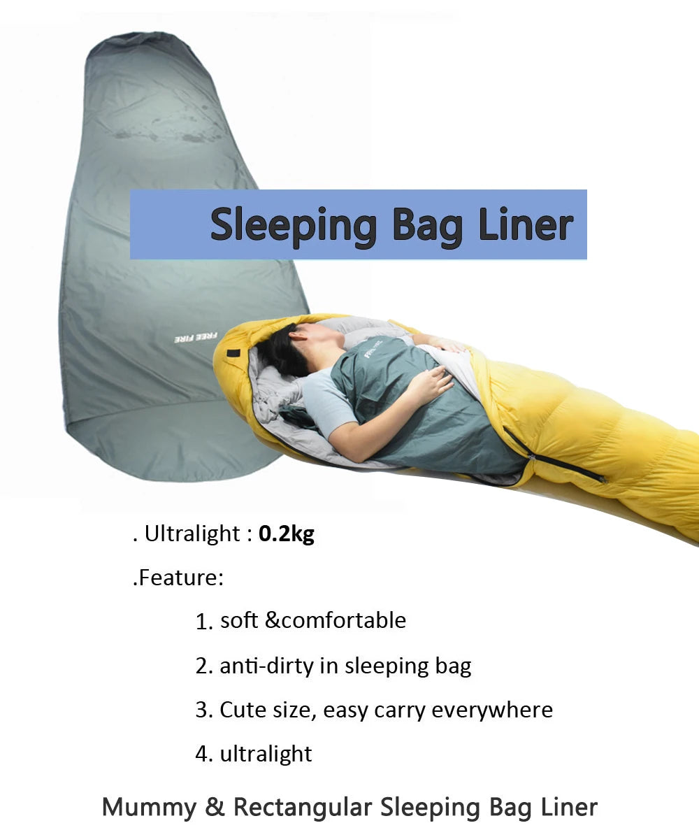 Camping Sleeping Bag Liner Liner Sleeping Bag Silk Liner Bag Lightweight Sleeping Bag Mummy Rectangular