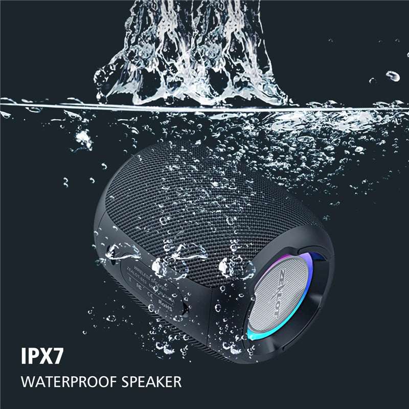 ZEALOT S53 Portable Bluetooth Speaker 10 hours 10w super loud sound bluetooth speaker IPX6 waterproof for phone TF card USB