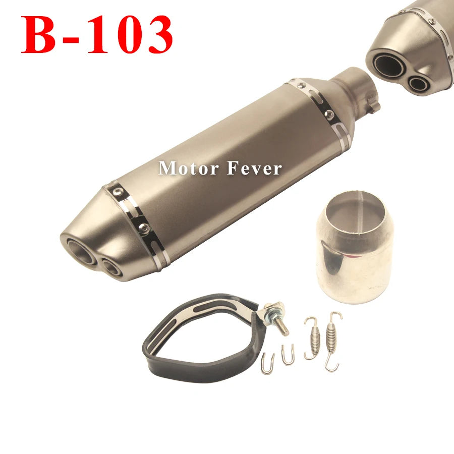 Motorcycle Exhaust Pipe DB killer Escape Muffler for Z250 Z750 Z800 Z900 R1 R3 R6 CBR500 CBR300 CB400 ER6N ZX10R Z1000 Akrapovic