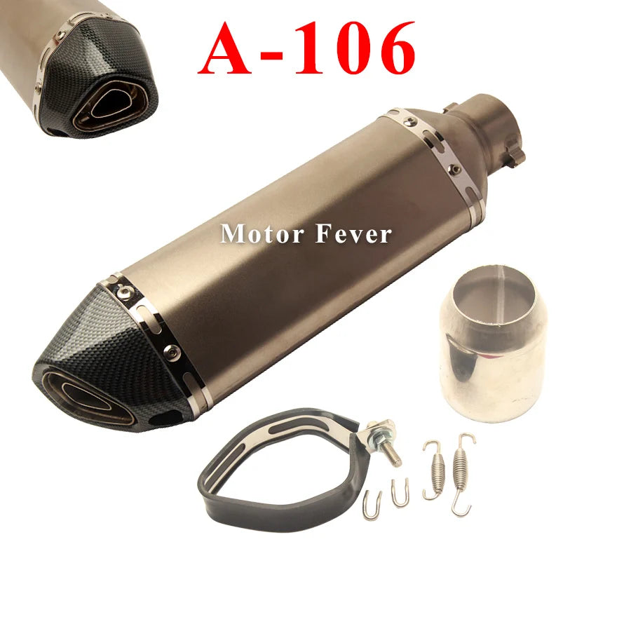 Motorcycle Exhaust Pipe DB killer Escape Muffler for Z250 Z750 Z800 Z900 R1 R3 R6 CBR500 CBR300 CB400 ER6N ZX10R Z1000 Akrapovic