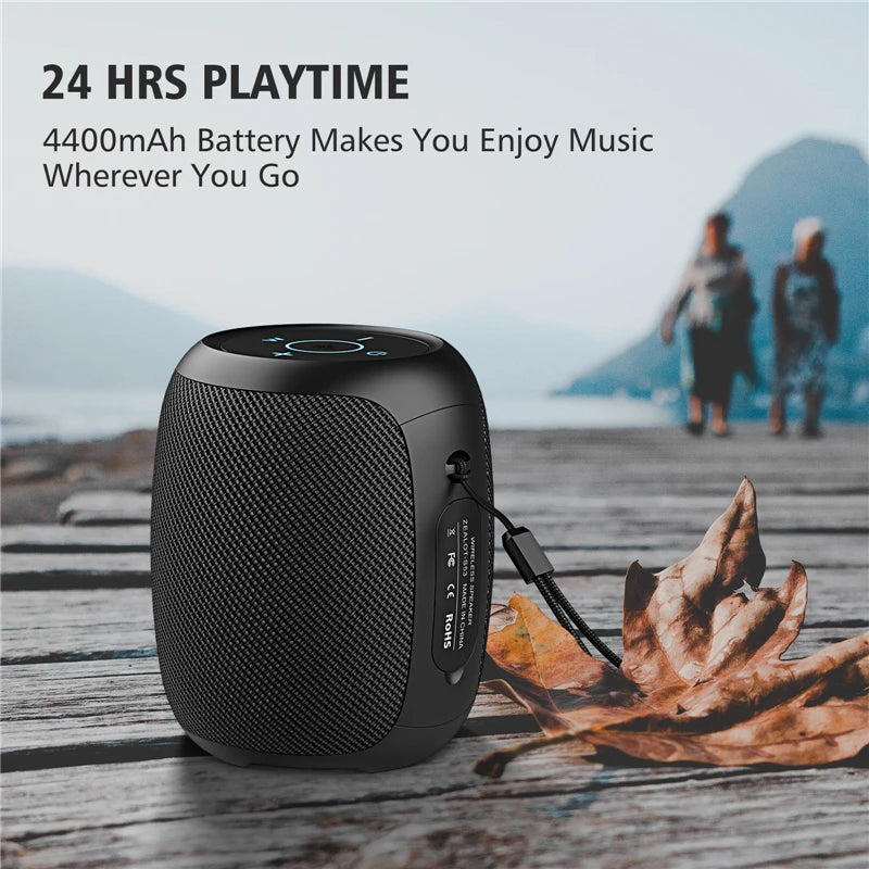 ZEALOT S53 Portable Bluetooth Speaker 10 hours 10w super loud sound bluetooth speaker IPX6 waterproof for phone TF card USB