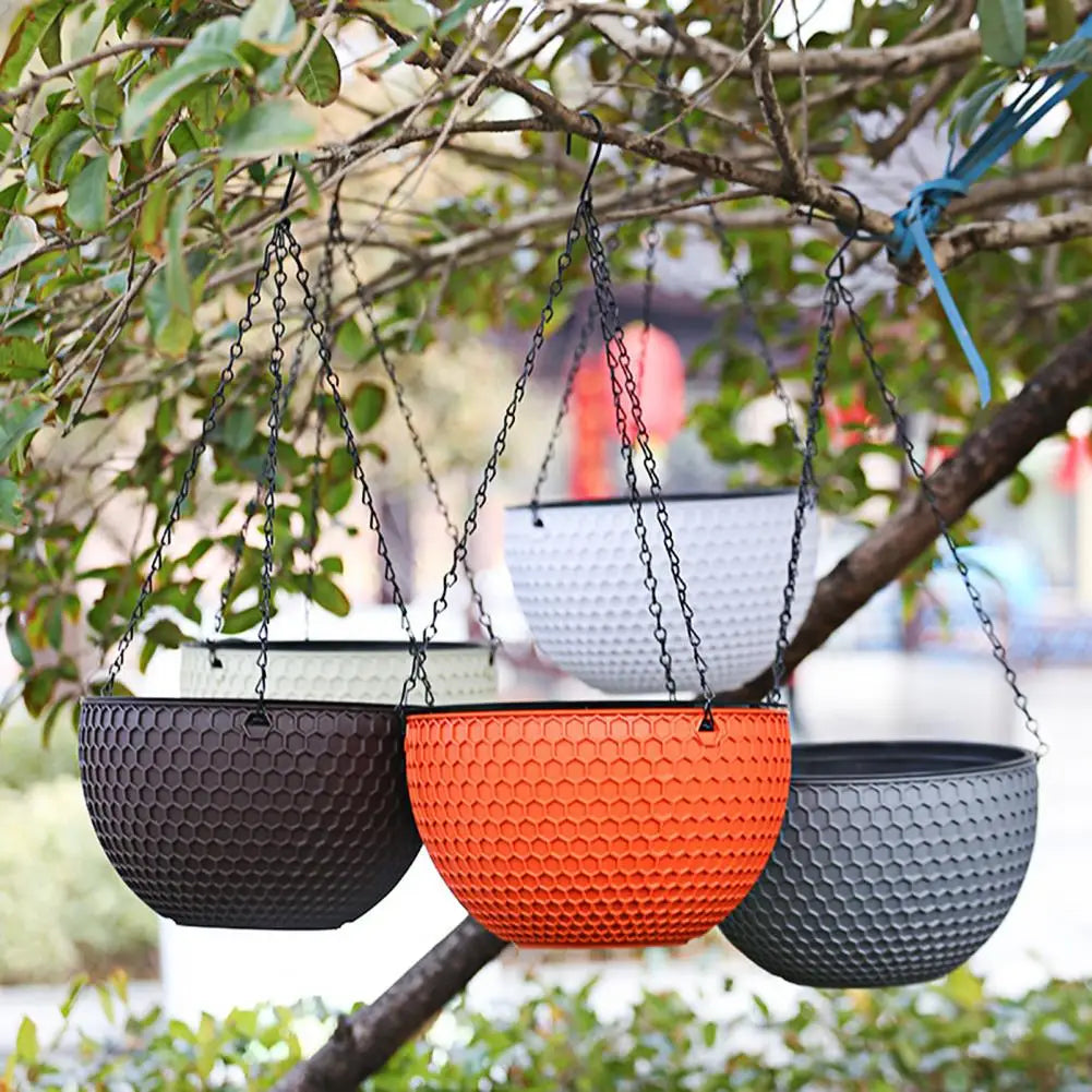 Practical Plant Hanger Portable Imitation Honeycomb Strong Load-bearing Imitation Honeycomb Hanging Flower Basket