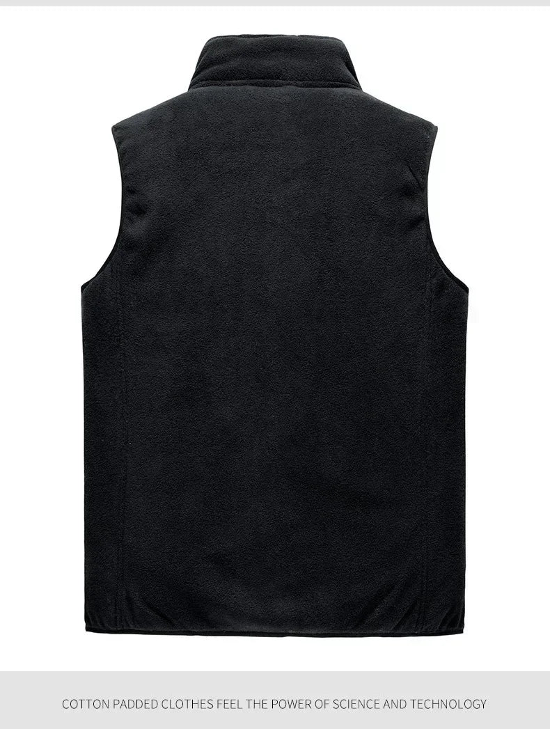 cashmere Mens Jacket Sleeveless Vest Soft Vests Casual Coats Male velvet wool vest Mens Vest Men Thicken Waistcoat Plus size 8XL