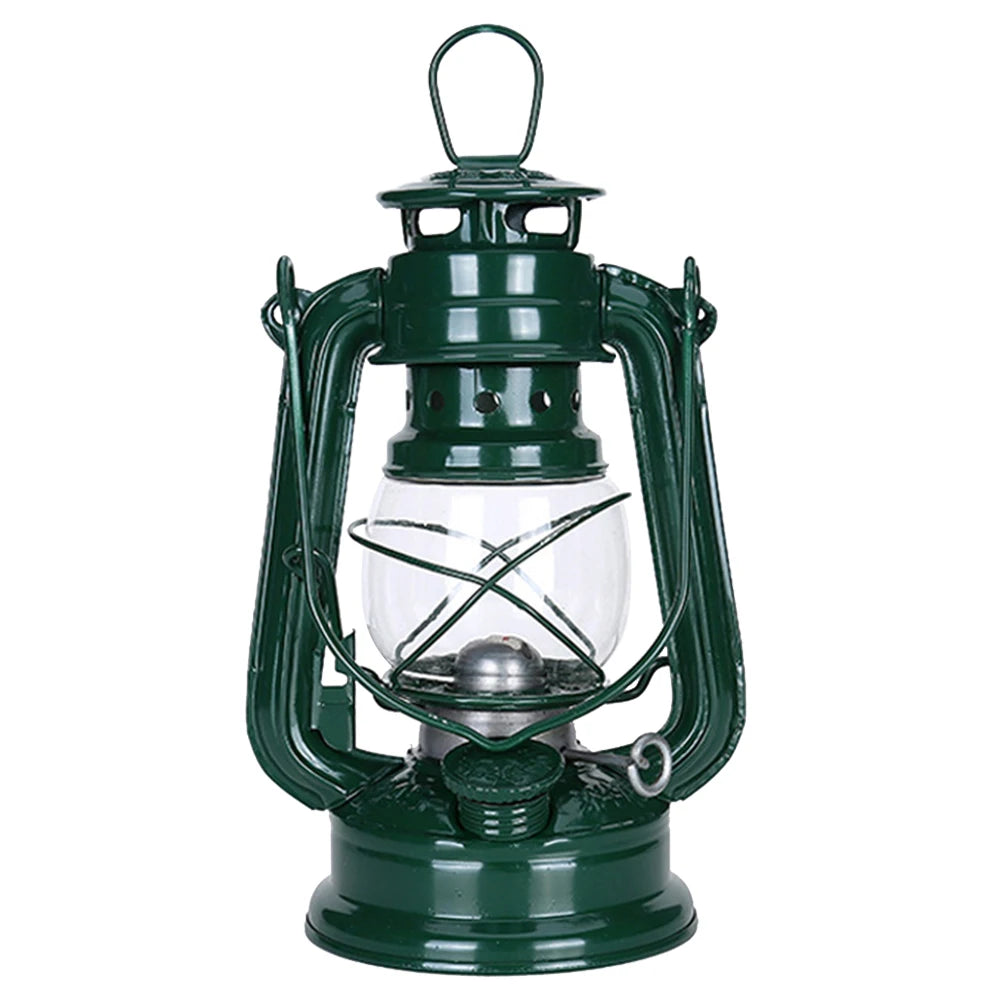 Fuel Camping Lantern Retro Metal Kerosene Camp Lamp Rainproof Portable Hurricane Oil Burning Table Lamps Indoor Patio Decoration