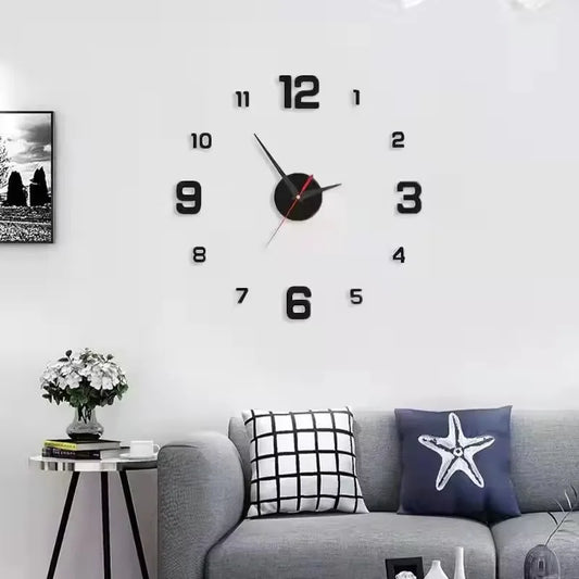 Wall Clock Decorations for Home Room DIY Elegant Room Ornaments Frameless Creativity Decoration for Bedroom Decor Clocks Garden