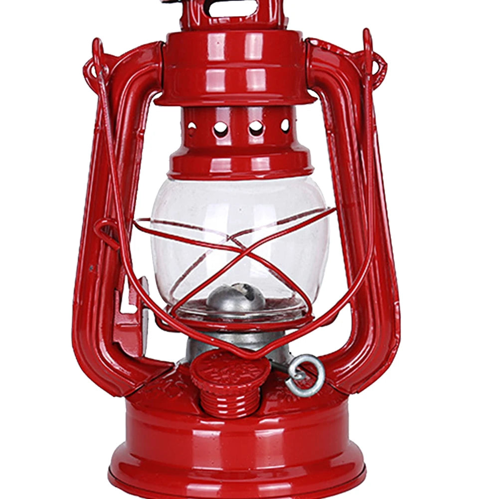 Fuel Camping Lantern Retro Metal Kerosene Camp Lamp Rainproof Portable Hurricane Oil Burning Table Lamps Indoor Patio Decoration