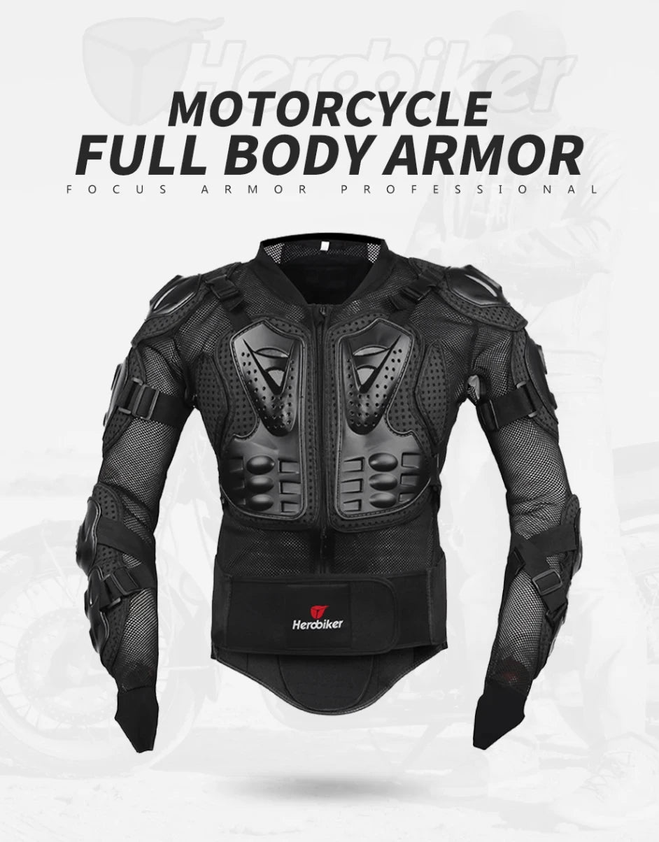 Motocross Jacket Men Body Armor Motorcycle Armor Wear-Resistant Anti-Drop Bicycle Racing Jacket Riding Motorbike Moto Protection