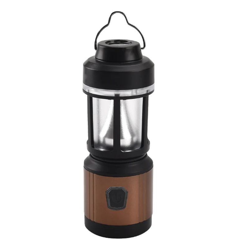 WEST BIKING Portable Camping Light Waterproof USB Rechargeable Bulb For Traveling Lantern Emergency Light Hiking Flashlight