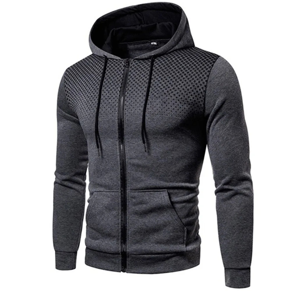 2023 Hot Sale Mens Zipper Jackets High Quality Daily Casual Sports Hoodies Male Motorcycle Outerwear Fashion Streetwear