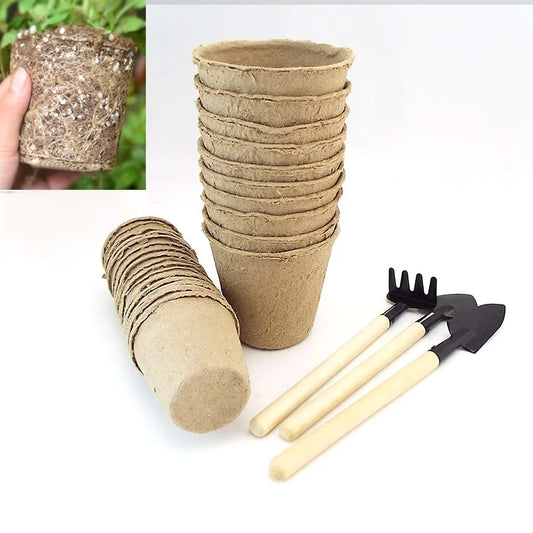 Biodegradable 6cm 8cm Paper Plant Nursery Pot Plant Starter Cups Planter Kit Organic Eco-Friendly Cultivation Garden Tools B4