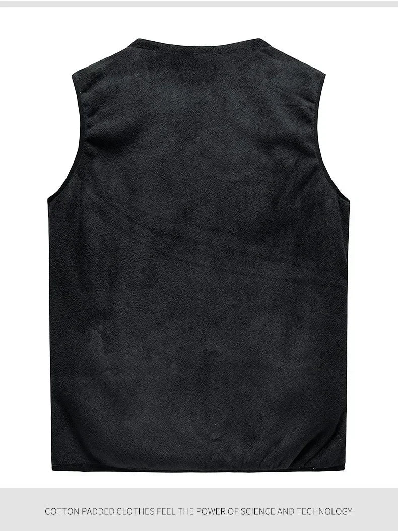 cashmere Mens Jacket Sleeveless Vest Soft Vests Casual Coats Male velvet wool vest Mens Vest Men Thicken Waistcoat Plus size 8XL