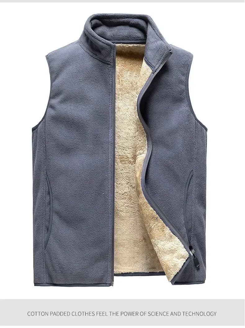 cashmere Mens Jacket Sleeveless Vest Soft Vests Casual Coats Male velvet wool vest Mens Vest Men Thicken Waistcoat Plus size 8XL