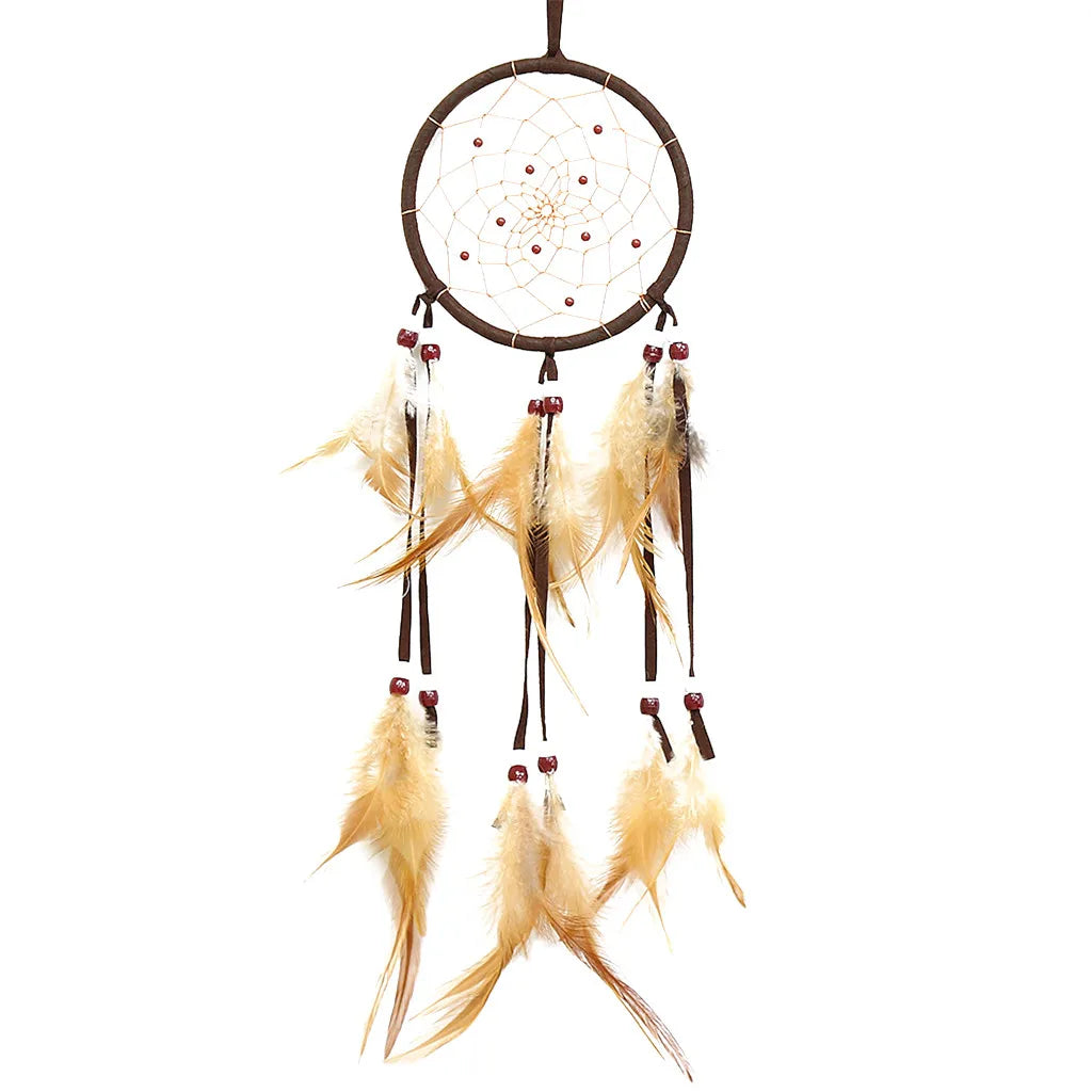 Room Hanging Decoration Dream Catcher Accessories Feather Pendant Decoration Ornament Circular Dream Catcher Birthday Gift