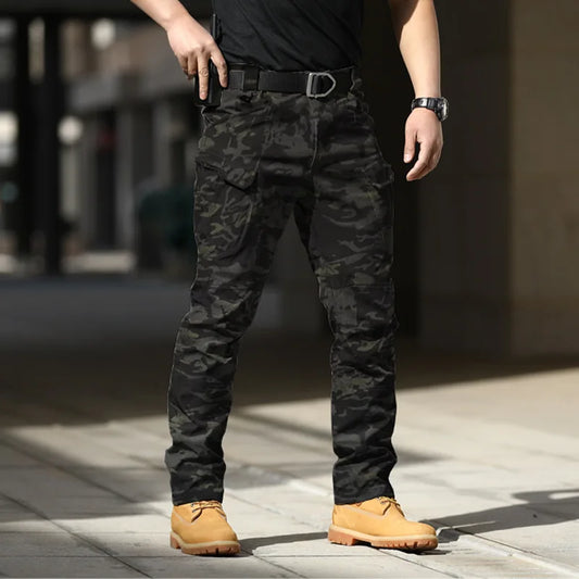 2024 new Summer Casual Lightweight Long Trousers Male Waterproof Quick Dry Cargo Camping Overalls Tactical Pants Breathable