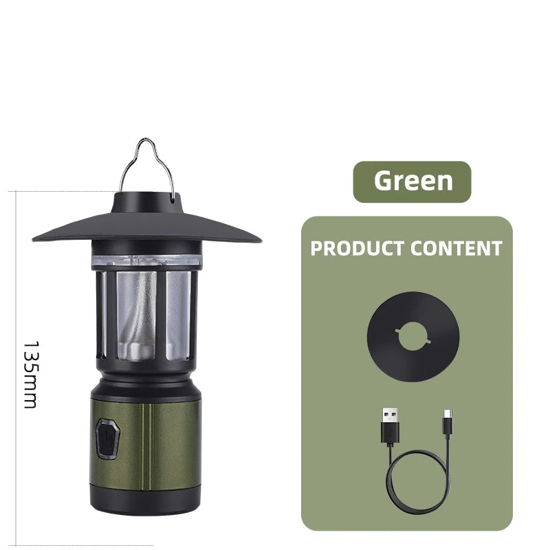 WEST BIKING Portable Camping Light Waterproof USB Rechargeable Bulb For Traveling Lantern Emergency Light Hiking Flashlight