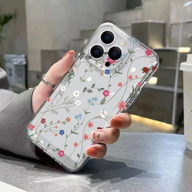 Silicone Flower Case For Xiaomi F6 Pro Transparent Shockproof Soft Cover