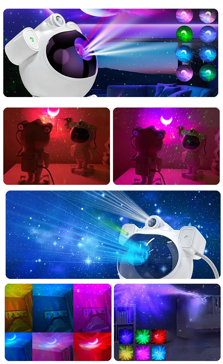 Astronaut starlight προβολέας LED υπνοδωμάτιο νυχτερινό φως aurora moon astronaut αξεσουάρ ηχείων Bluetooth