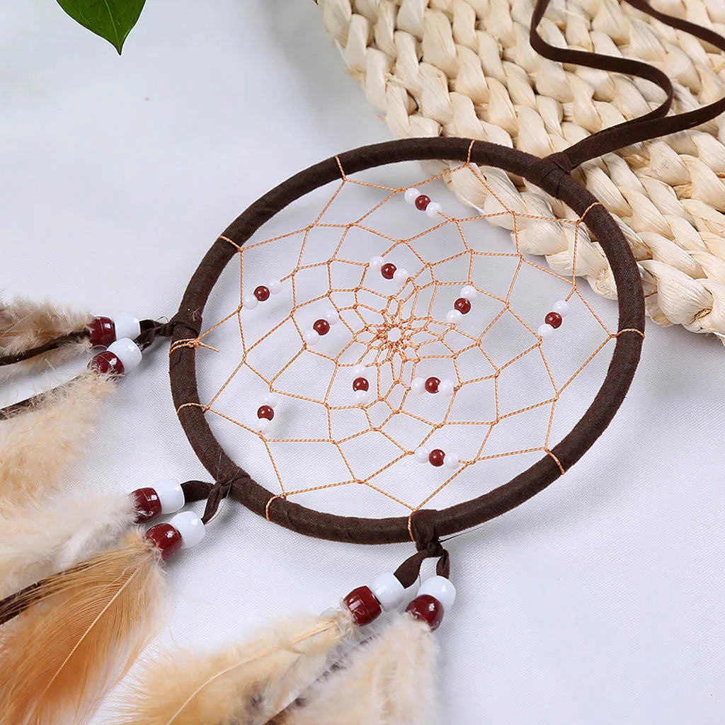 Room Hanging Decoration Dream Catcher Accessories Feather Pendant Decoration Ornament Circular Dream Catcher Birthday Gift