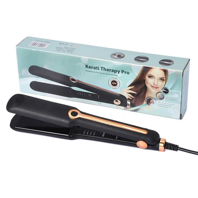 Professional Flat Iorn Straightener And Curler ceramic High Heat  flat irons home Salon hair styler tools