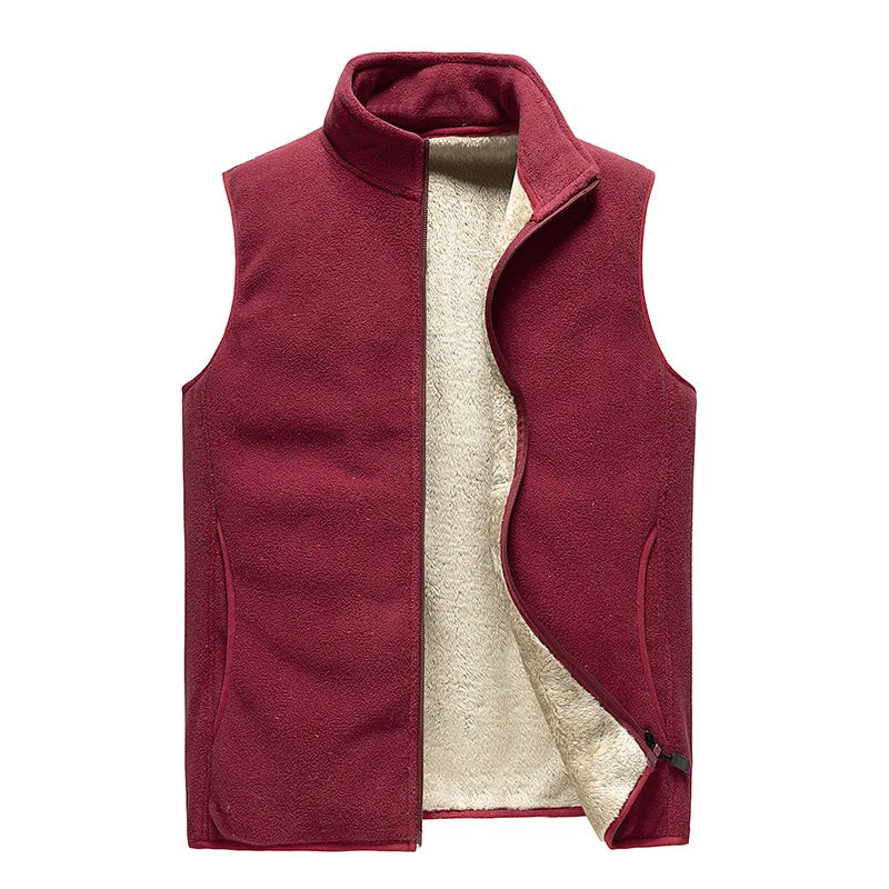 cashmere Mens Jacket Sleeveless Vest Soft Vests Casual Coats Male velvet wool vest Mens Vest Men Thicken Waistcoat Plus size 8XL