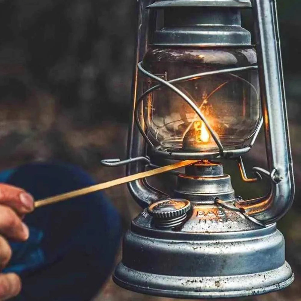 Fuel Camping Lantern Retro Metal Kerosene Camp Lamp Rainproof Portable Hurricane Oil Burning Table Lamps Indoor Patio Decoration