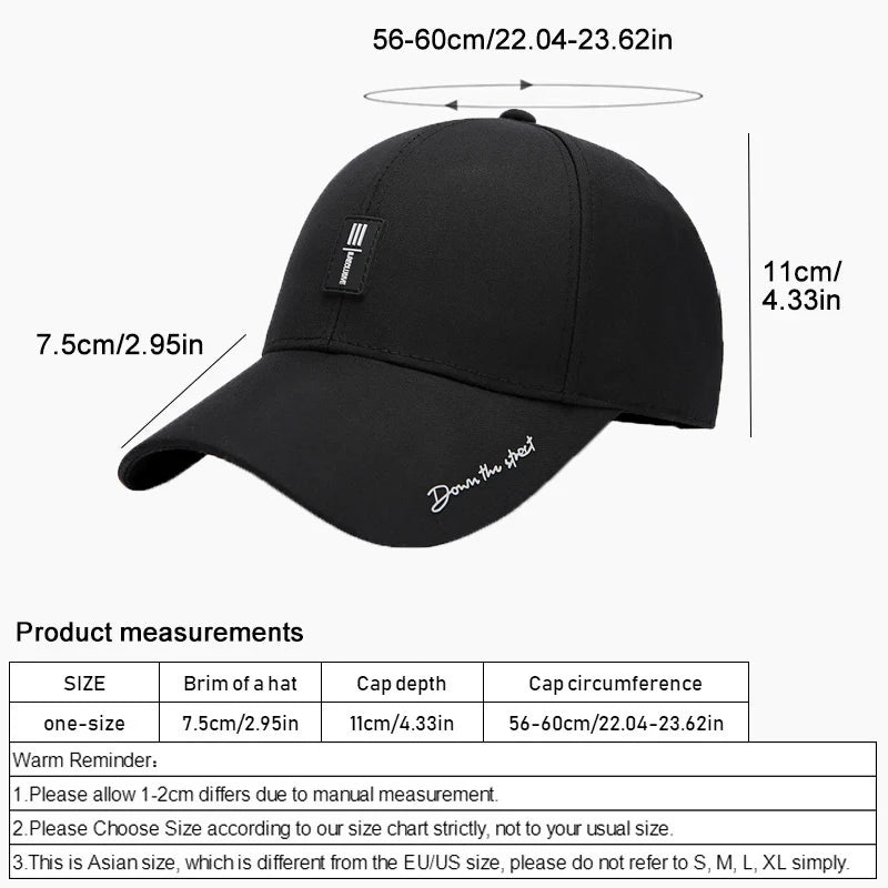 Baseball Cap Mens Fathers Truck Drivers Cap Sports Four Seasons Leisure Sunshade Mens Baseball Cap