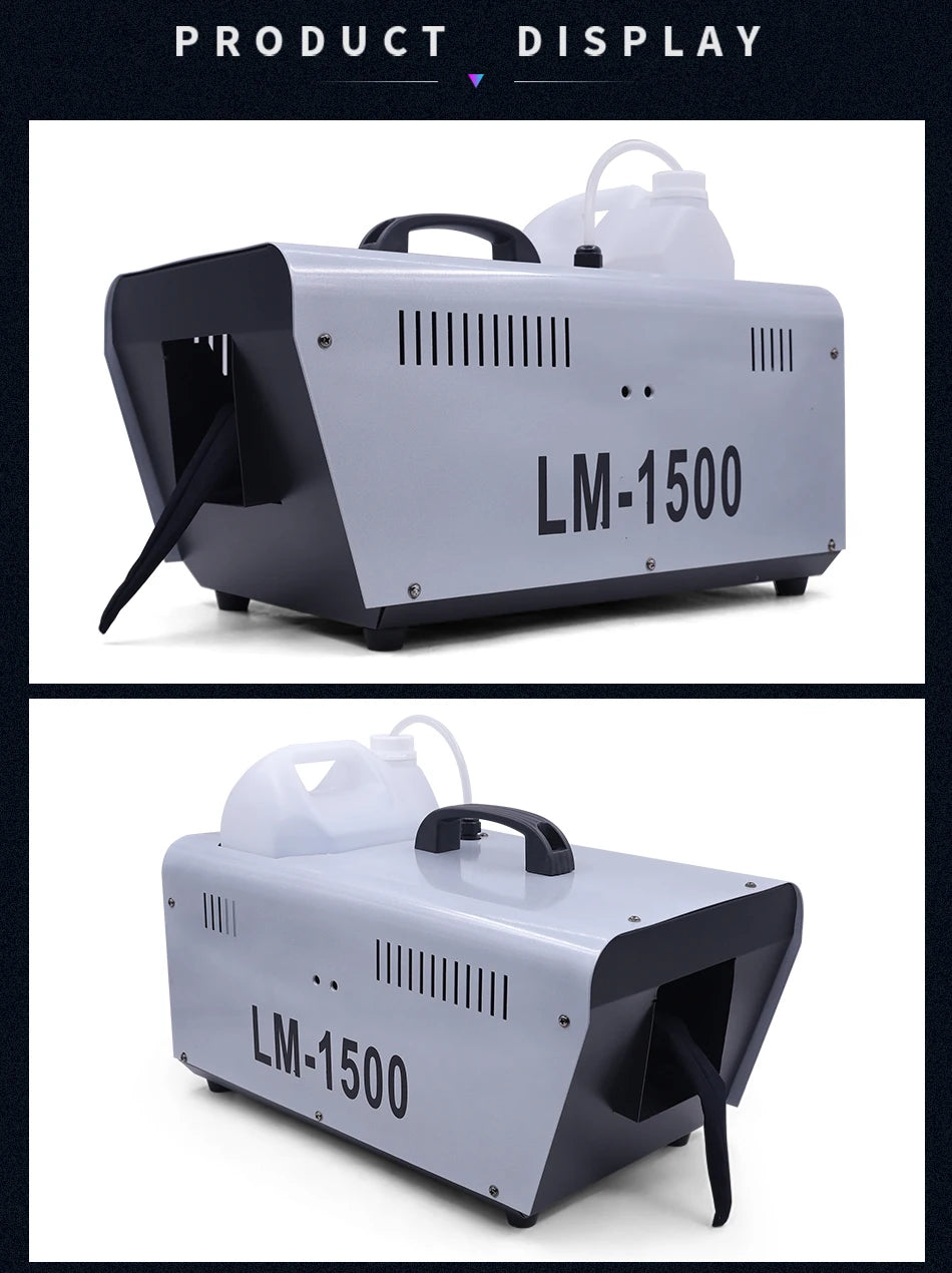 JC Light 1500W Snow Machine Wireless Snow Soap Foam Effect Snowflake Generator Machine Snow for Wedding Christmas Party Disco