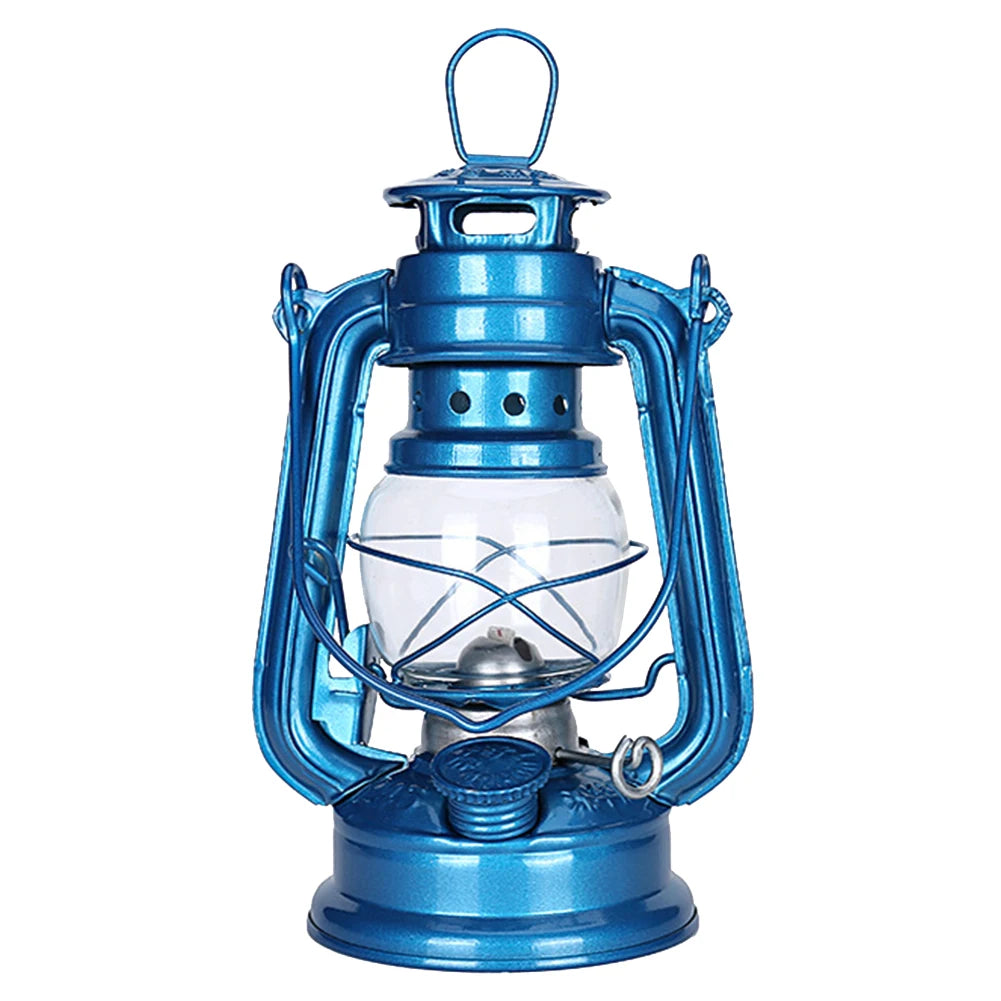 Fuel Camping Lantern Retro Metal Kerosene Camp Lamp Rainproof Portable Hurricane Oil Burning Table Lamps Indoor Patio Decoration