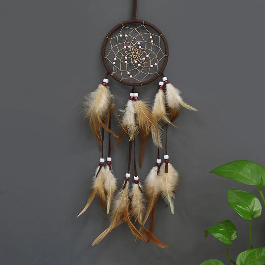 Room Hanging Decoration Dream Catcher Accessories Feather Pendant Decoration Ornament Circular Dream Catcher Birthday Gift