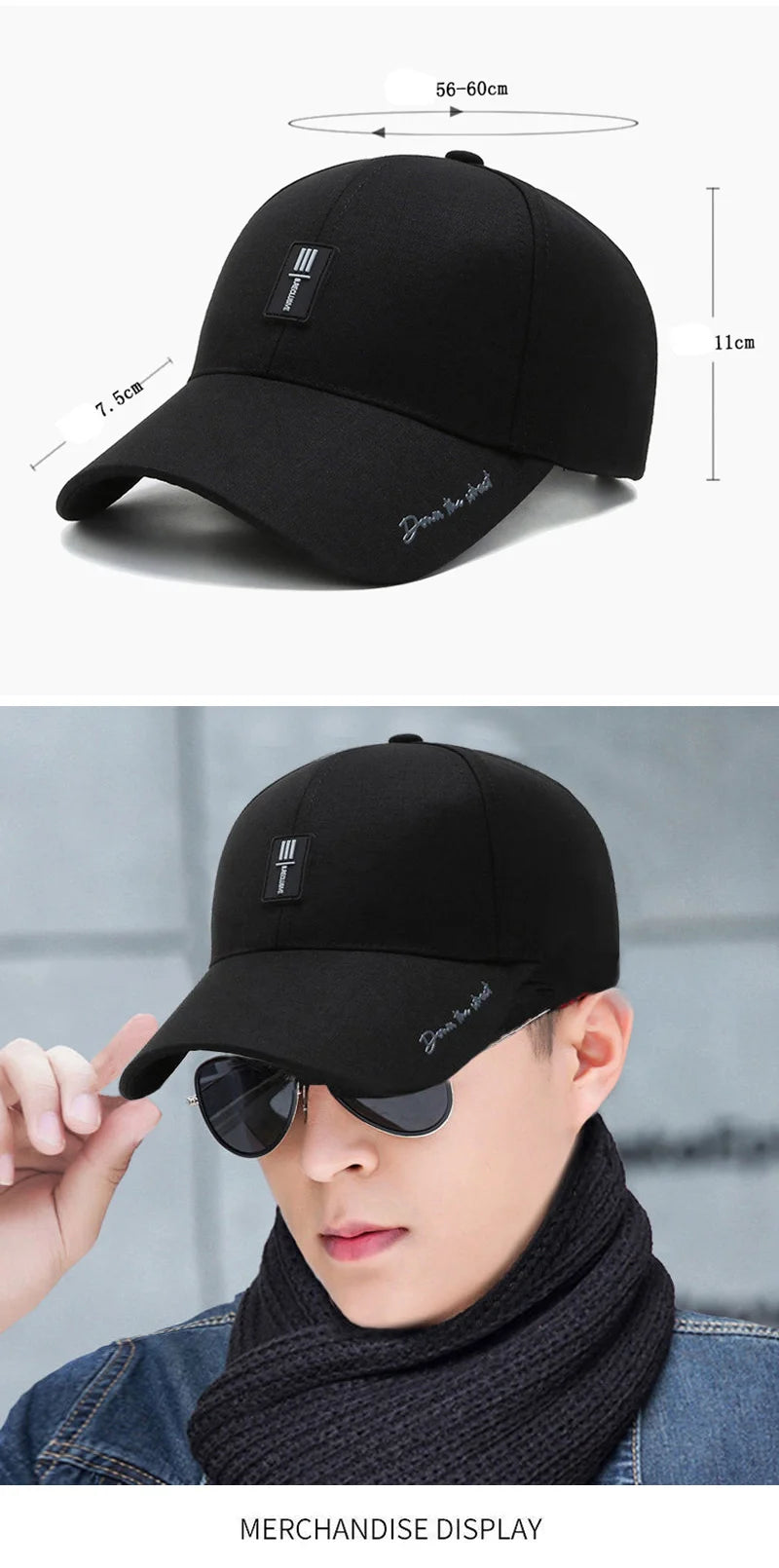 Baseball Cap Mens Fathers Truck Drivers Cap Sports Four Seasons Leisure Sunshade Mens Baseball Cap